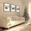 Set of 3 Framed Wall Art Farmhouse Santa Claus Is Coming To Town Wall Decor Vintage Holiday Home Decor Brown - 4 of 4