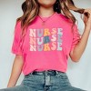 Simply Sage Market Women's Nurse Stacked Wavy Colorful Short Sleeve Garment Dyed Tee - 2 of 2
