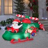 Gemmy Animated Christmas Inflatable Santa in Helicopter, 4.5 ft Tall, Multi - 2 of 4