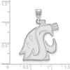 Black Bow Jewelry 14k White Gold Washington State Cougars NCAA Extra Large Pendant - 2 of 3