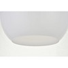 Elegant Lighting Baxter 1 Light Brass Flush Mount With Frosted White Glass - 4 of 4