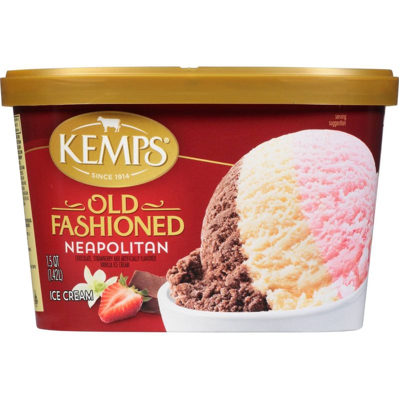 Kemps Neapolitan Ice Cream - 48 fl oz, 3 of 7