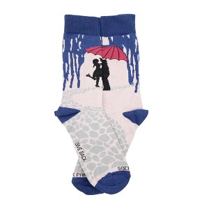 Kissing in the Rain Socks (Women's Sizes Adult Medium) from the Sock Panda - 1 of 4