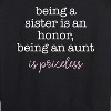 Women's - Instant Message - Being An Aunt Priceless Lightweight French Terry Wide Neck Long Sleeve Graphic Shirt - 2 of 4