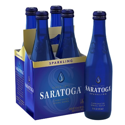 Saratoga® Sparkling Spring Water 12 Fl Oz Glass Bottle (24 Pack)