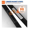 AMMER Magnetic Screen Door 38 x 82 Inch, Sturdy Full Frame Mesh with Hook Loop Closure for Sliding Door, Durable and Easy to Use, Black - 2 of 4