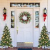 22 Inch Artificial Christmas Wreath Red Berry Pine Needles Pine Cones Eucalyptus Leaves Outdoor Front Door Holiday Decor - 2 of 4