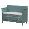 VYNXARIA Bench with Removable Cushion,Entryway Bench with Hidden Storage for Entrance and Living Room,Shoe Storage Bench with Back - 3 of 4