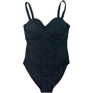 Betsey Johnson Womens' One-Piece V-Neck, Bandeau or Underwire Swimsuits - 1 of 4