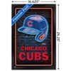 Trends International MLB Chicago Cubs - Neon Helmet 23 Framed Wall Poster Prints - 3 of 4