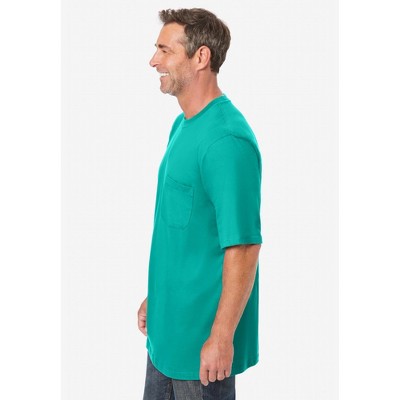 KingSize Shrink-Less Lightweight Pocket Crewneck T-Shirt