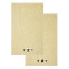 Black Stars Creme Hand Towel Set of 2 16x26 - 3 of 4