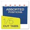 Pendaflex Essentials Colored Hanging Folders 1/5 Tab Letter Navy 25/Box 81615 - image 3 of 4