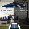 Best Choice Products 10ft 360-Degree Solar LED Lit Cantilever Patio Umbrella, Outdoor Hanging Shade - 3 of 4