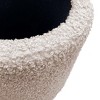NicBex Round Boucle Fabric Storage Ottoman Bench,Upholstered Storage Ottoman with Removable Lids,Modern Storage Bench for Living Room,Bedroom - 3 of 4