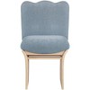 Meridina Furniture,Shaw Light Blue Chenille Fabric Upholstered Dining Chair - 2 of 4