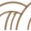 Dahlia Studios Gold Metal Arch Weave 43 1/4" Wide Metal Wall Art - 3 of 4