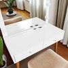 Wall Mounted Floating Makeup Vanity with Mirror & LED Lights, Compact Dressing Table with Power Outlets and Storage Drawers - 3 of 4