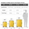FURNIinspire Bag And Luggage Sets 3 Size Luggage Suitcases with Wheels, Hard Rolling Suitcase Set for Travel Business, Yellow, 20.87"*11.81"*30.31" - 3 of 4