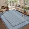 Washable Area Rug Modern Print Braided Indoor Soft Contemporary Solid Textured Carpet Non Slip Farmhouse Floor Cover - 2 of 4