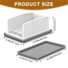 Angel Sar Bread Slicing Guide with Adjustable Width, Foldable Cutting Guide with Crumb Tray, for Homemade Bread, Bagels, Cakes - 2 of 4