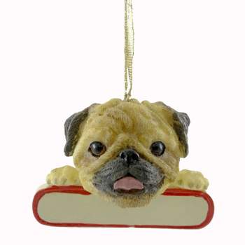 Personalized Ornaments 1.75 In Pug Christmas Puppy Dog Tree Ornaments