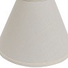 Vynxaria Lampshades: Off White Slant Deep Cone Hardback Shade, 5" x 13" x 10" with Washer Fitter - 4 of 4