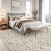 Vintage  Area Rug for Living Room Bedroom Non-Slip Low Pile Machine Washable Rug - 3 of 4