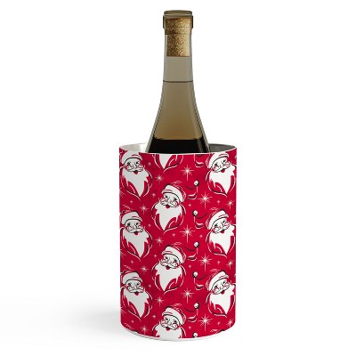 Heather Dutton Tis The Season Retro Santa Red Wine Chiller - Deny ...