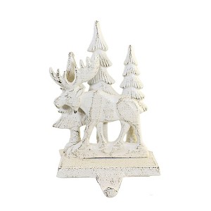 6.75 In Woodland Animal Stocking Holder Winter Trees Weighted Stocking Holders - 1 of 3