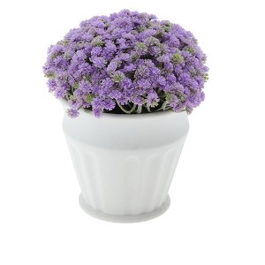 Unique Bargains Artificial Plants Gypsophila Bonsai Plastic 3.74"x3.74"x5.51" 1 Pcs - 1 of 4