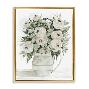 Stupell Industries White Ranunculus Blossoms Flower Vase, 25" x 31" - 1 of 4