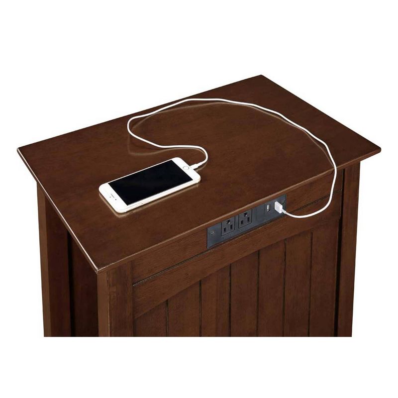 Edison End Table with Charging Station - Johar Furniture, 5 of 6