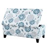 MAYEERTY Luxury Storage Ottoman, Floral Patterned Fabric Soft-Close Hinges Hidden Compartment, Living Room Bedroom - 4 of 4
