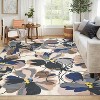 Acekool 5x7 Washable Floral Rug – Ultra-Thin Non-Slip Carpet for Living Room & Bedroom - 2 of 4