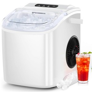 ZAFRO Countertop Ice Maker, Portable Self Cleaning Bullet Ice Maker with Handle, 9 Ice Cubes in 8 Minutes, 26Lbs in 24 Hours - 1 of 4