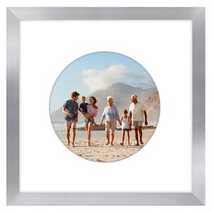 Americanflat Picture Frame with Oval Mat Insert and Shatter-Resistant Glass - Signature Collection - Photo Frame for Wall Display - 1 of 4