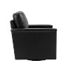 Rosa 29'' Wide Genuine Leather 360¬∞Swivel Armchair with Nailhead Trims |ARTFUL LIVING DESIGN - 4 of 4