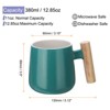 Unique Bargains Ceramic Simple Handmade Wooden Handle Coffee Mugs - 2 of 4
