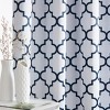 HLC.ME Lattice Print Design Curtains Light Reducing Insulating Grommet Window Treatments Curtains - Set of 2 - 4 of 4