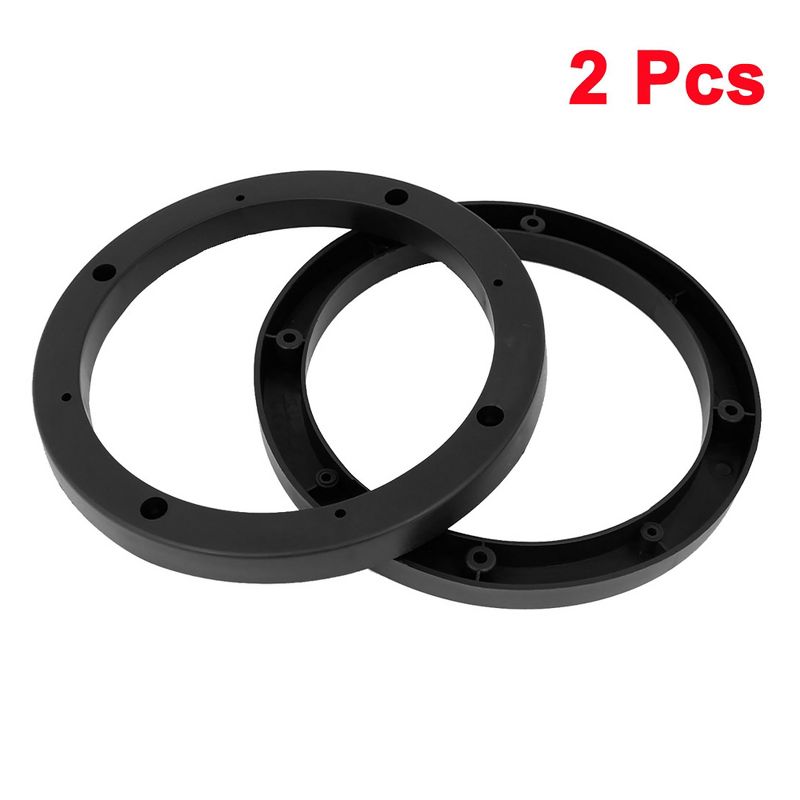 Unique Bargains Plastic Car Speaker Spacers Extender Ring 7" Dia Black 2 Pcs, 2 of 4