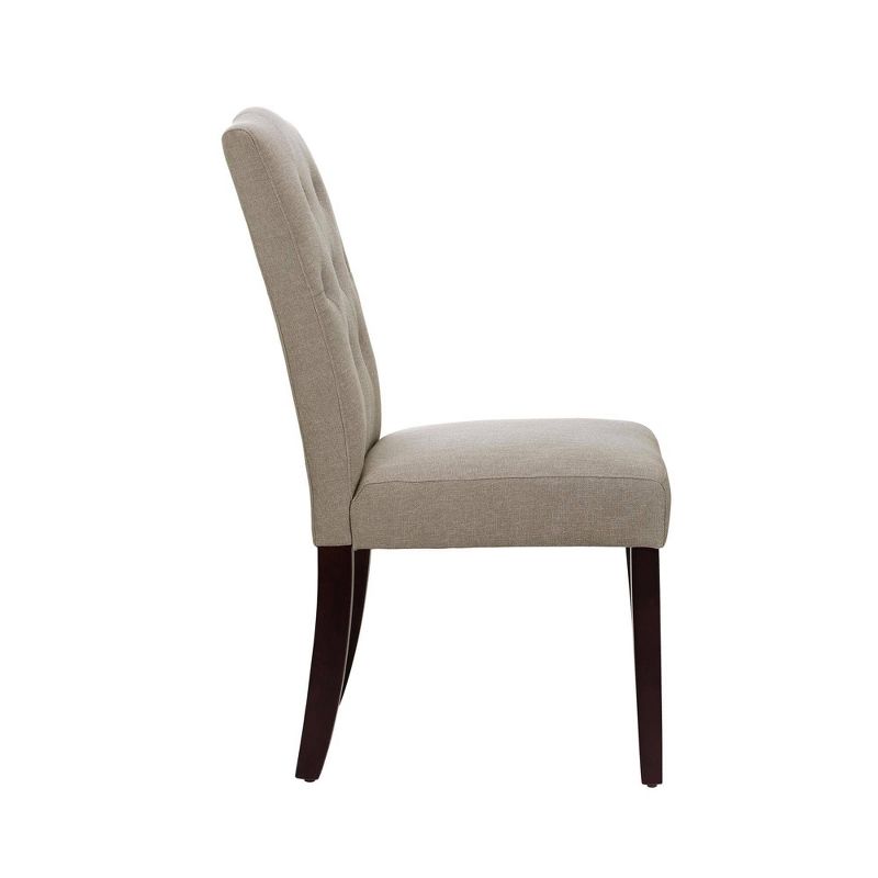 Karie Tufted Dining Chair Taupe - Room &#38; Joy, 5 of 9