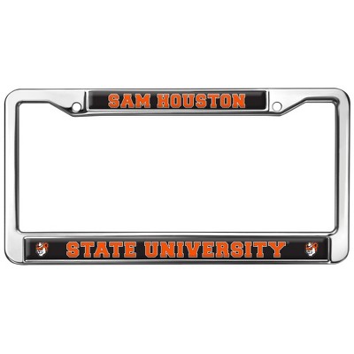Sam Houston State School Logo Full Size Standard License Plate Metal Frame