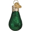 Old World Christmas Blown Glass Mini Ornament for Christmas Tree, Avocado - 3 of 4