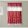 Kate Aurora Holiday Living Christmas Snowman Toss Complete 3 Pc Kitchen Curtain Tier & Valance Set - 58 in. W x 36 in. L - 2 of 2