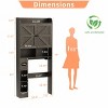 Vipbear Toilet Storage Cabinet with Barn Doors, Bathroom Organizer Shelf, Tall Bathroom Storage Cabinet with Toilet Paper Holder - 2 of 4