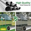 Large Metal Chicken Coop, Walk-in Chicken Run, Rabbits Duck Cages with Waterproof Anti-Ultraviolet Cover for Farm, Backyard - 2 of 4