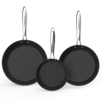 Imarku Professional Non Stick Frying Pans 3pcs-8 Inch,10 Inch, 12 Inch Cast Iron Skillets, Even Heat Conduction, Free-PFOA, Dishwasher&Oven Safe