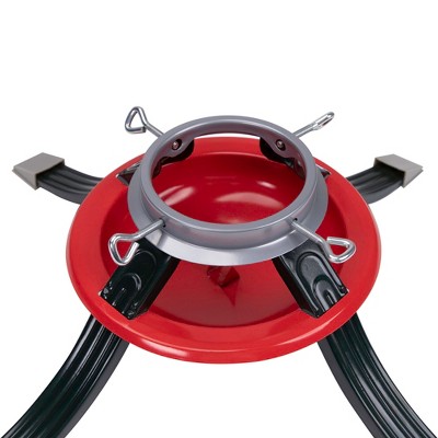 22" Red and Green Steel Christmas Tree Stand