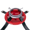 Northlight Metal Tree Stand for Live Christmas Trees - 22" - Red and Green - 3 of 4